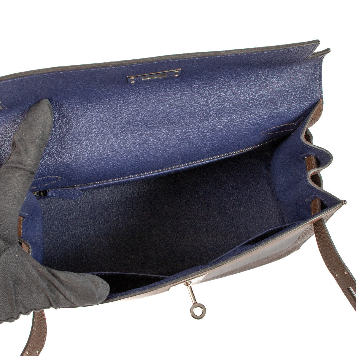 Hermès Kelly 28 Kellygraphie Lettre E Clemence Sombrero PHW