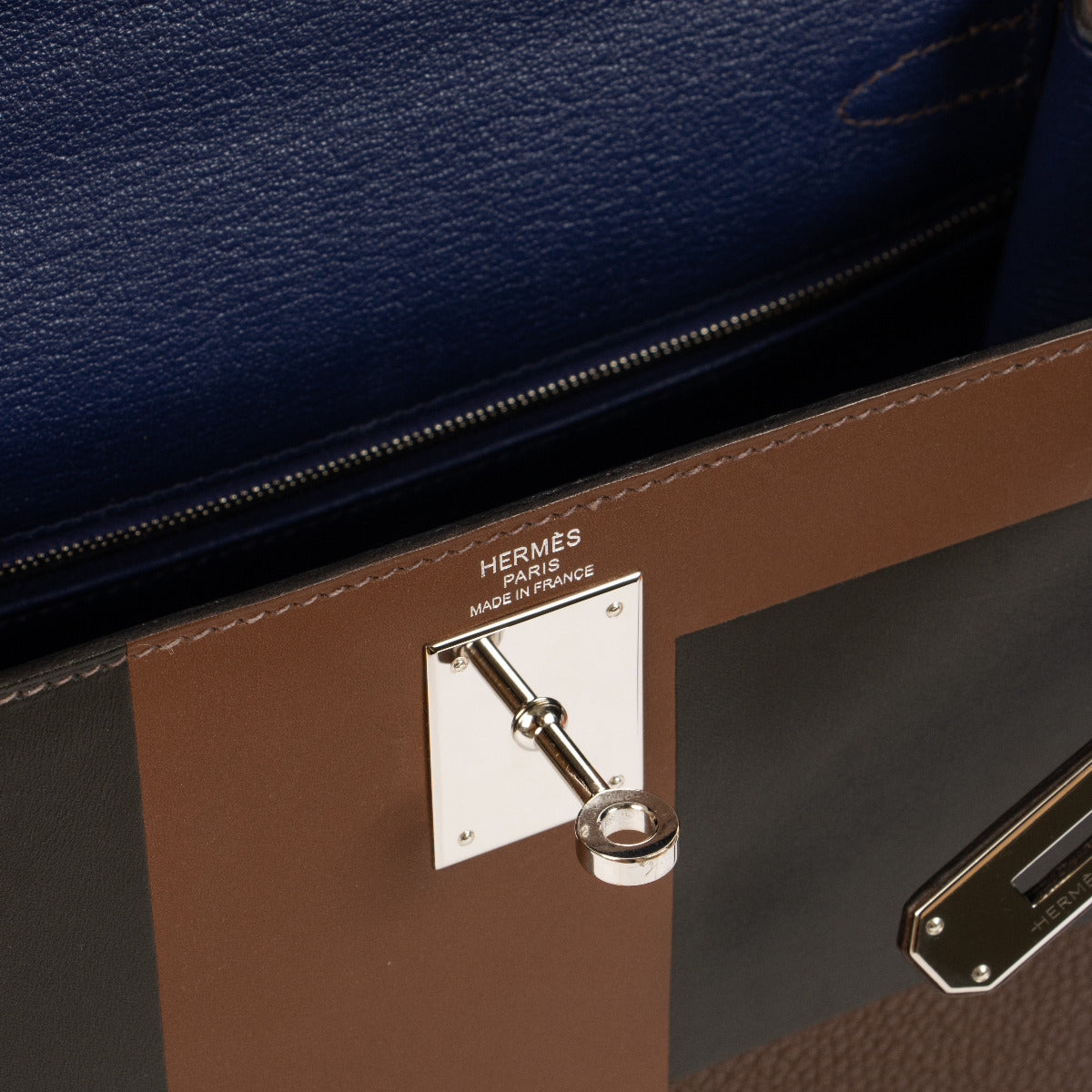 Indulge in luxury with the Hermès Kelly 28 Kellygraphie Lettre E at Labellov – a stunning handbag that speaks volumes of timeless fashion.