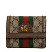 Gucci Ophidia GG French Flap Wallet