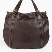 Authentic pre-loved Gucci Brown Britt Tote Bag on Labellov.com