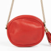 Authentic pre-loved Gucci Red Soho Round Bag on Labellov.com