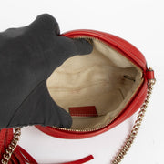 Authentic pre-loved Gucci Red Soho Round Bag on Labellov.com
