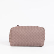 Authentic pre-loved Bottega Veneta Pink Intrecciato Cesta Tote Bag on Labellov.com