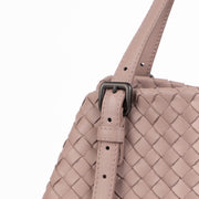 Authentic pre-loved Bottega Veneta Pink Intrecciato Cesta Tote Bag on Labellov.com