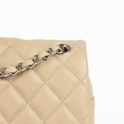 Authentic pre-loved Chanel Beige Leather Medium Easy Flap Bag on Labellov.com