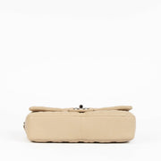 Authentic pre-loved Chanel Beige Leather Medium Easy Flap Bag on Labellov.com