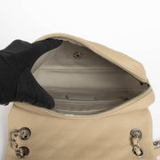 Authentic pre-loved Chanel Beige Leather Medium Easy Flap Bag on Labellov.com