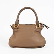 Authentic pre-loved Chloé Beige Medium Marcie Double Carry Shoulder Bag on Labellov.com