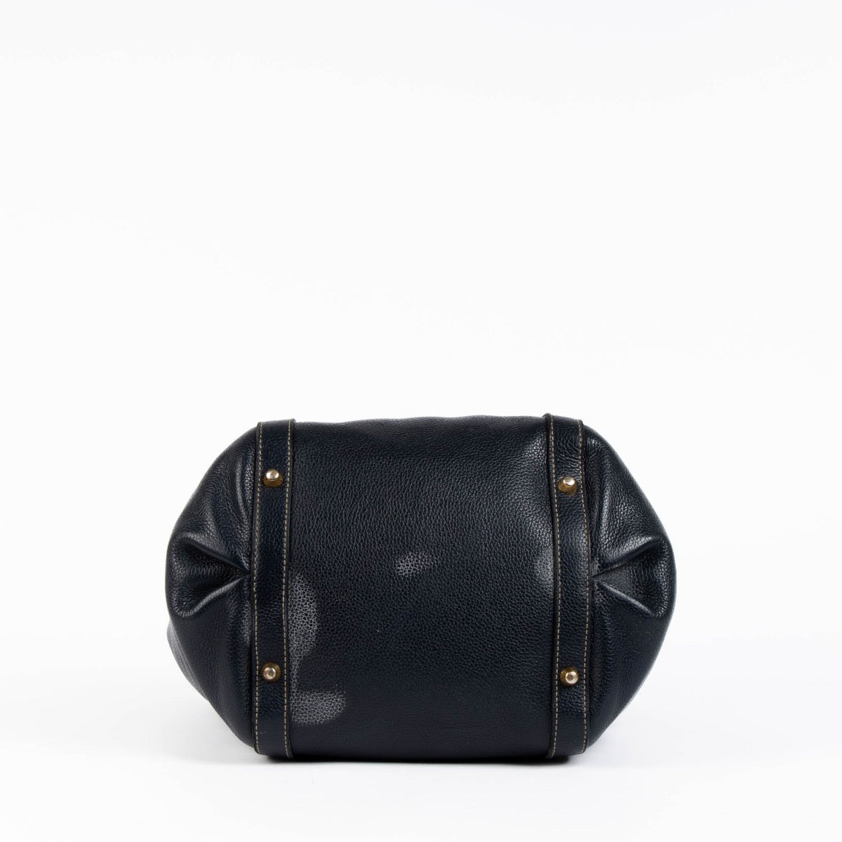 Authentic pre-loved Delvaux Blue Leather Punch Shoulder Bag on Labellov.com