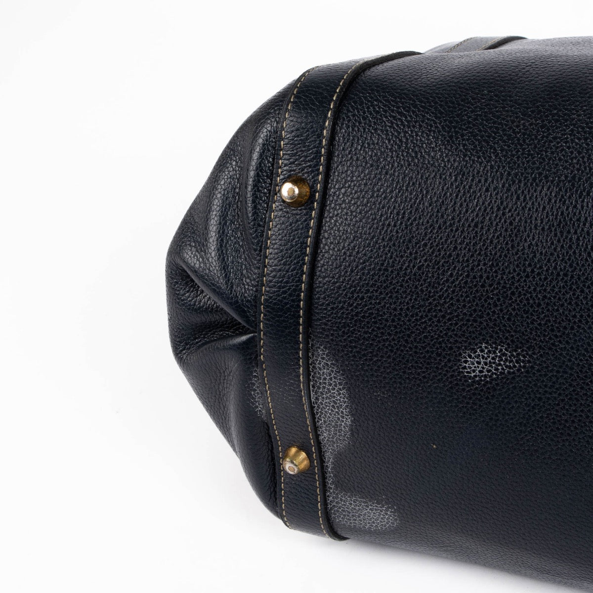 Authentic pre-loved Delvaux Blue Leather Punch Shoulder Bag on Labellov.com