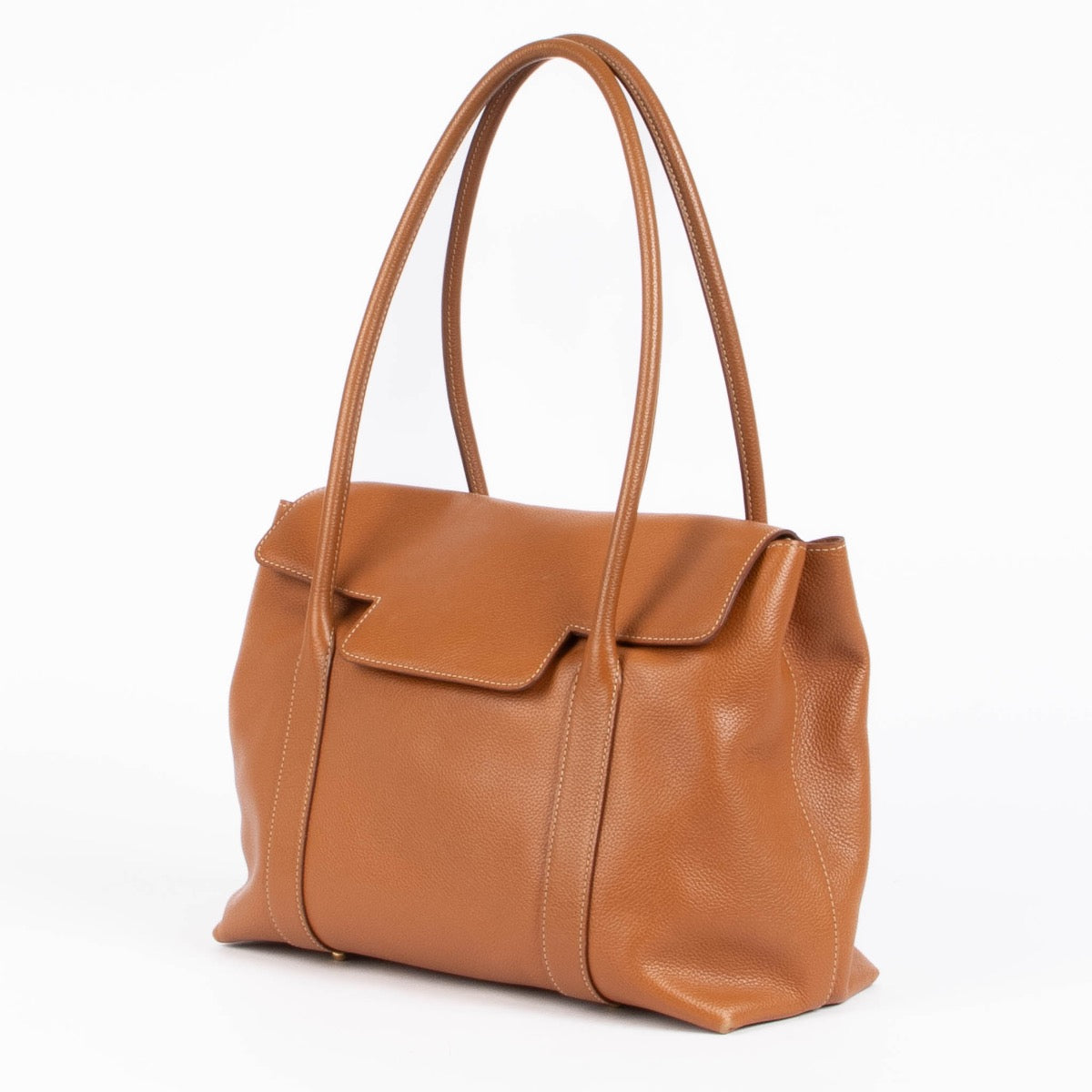 Authentic pre-loved Delvaux Camel Legende Top Handle Bag on Labellov.com