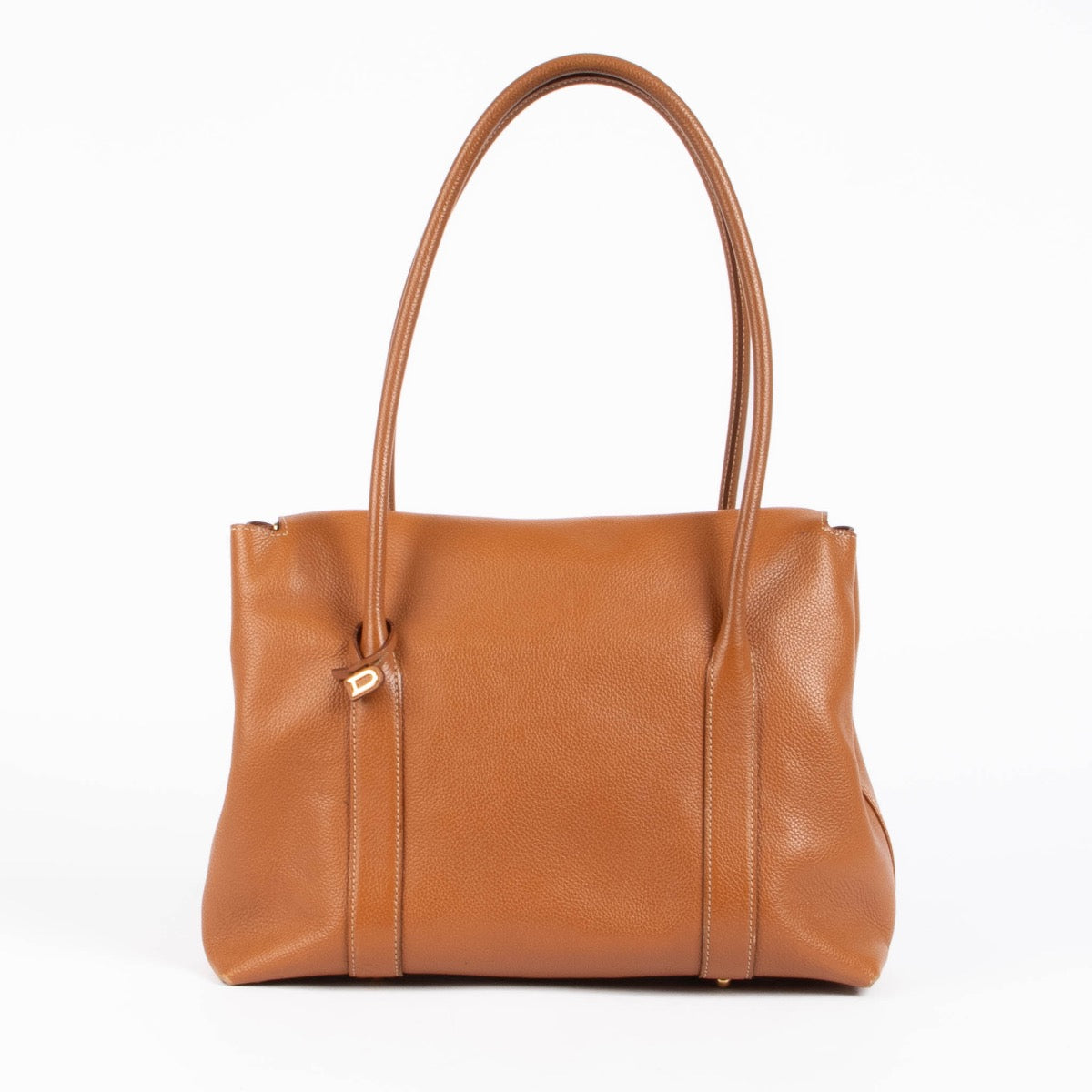 Authentic pre-loved Delvaux Camel Legende Top Handle Bag on Labellov.com
