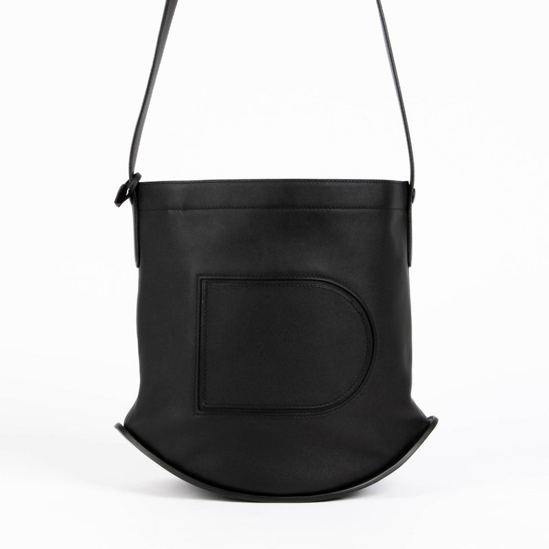 Authentic pre-loved Delvaux Black Allure Pin PM Crossbody Bag on Labellov.com