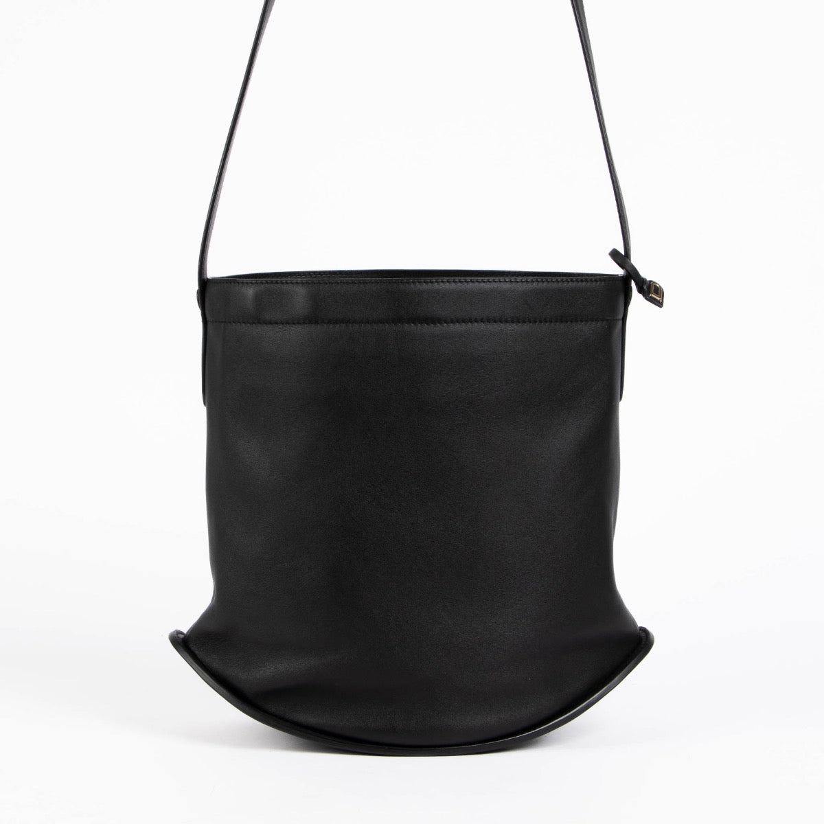 Authentic pre-loved Delvaux Black Allure Pin PM Crossbody Bag on Labellov.com