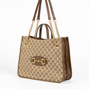 Authentic pre-loved Gucci GG Canvas Horsebit 1955 Tote Bag on Labellov.com