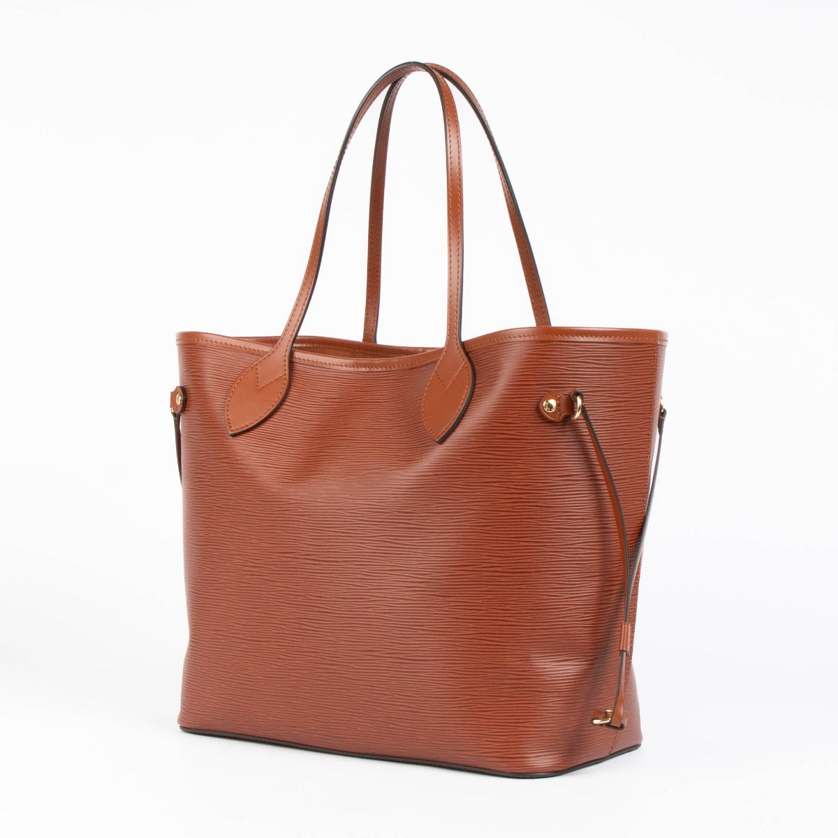 Authentic pre-loved Louis Vuitton Camel Epi Neverfull MM Shoulder Bag on Labellov.com