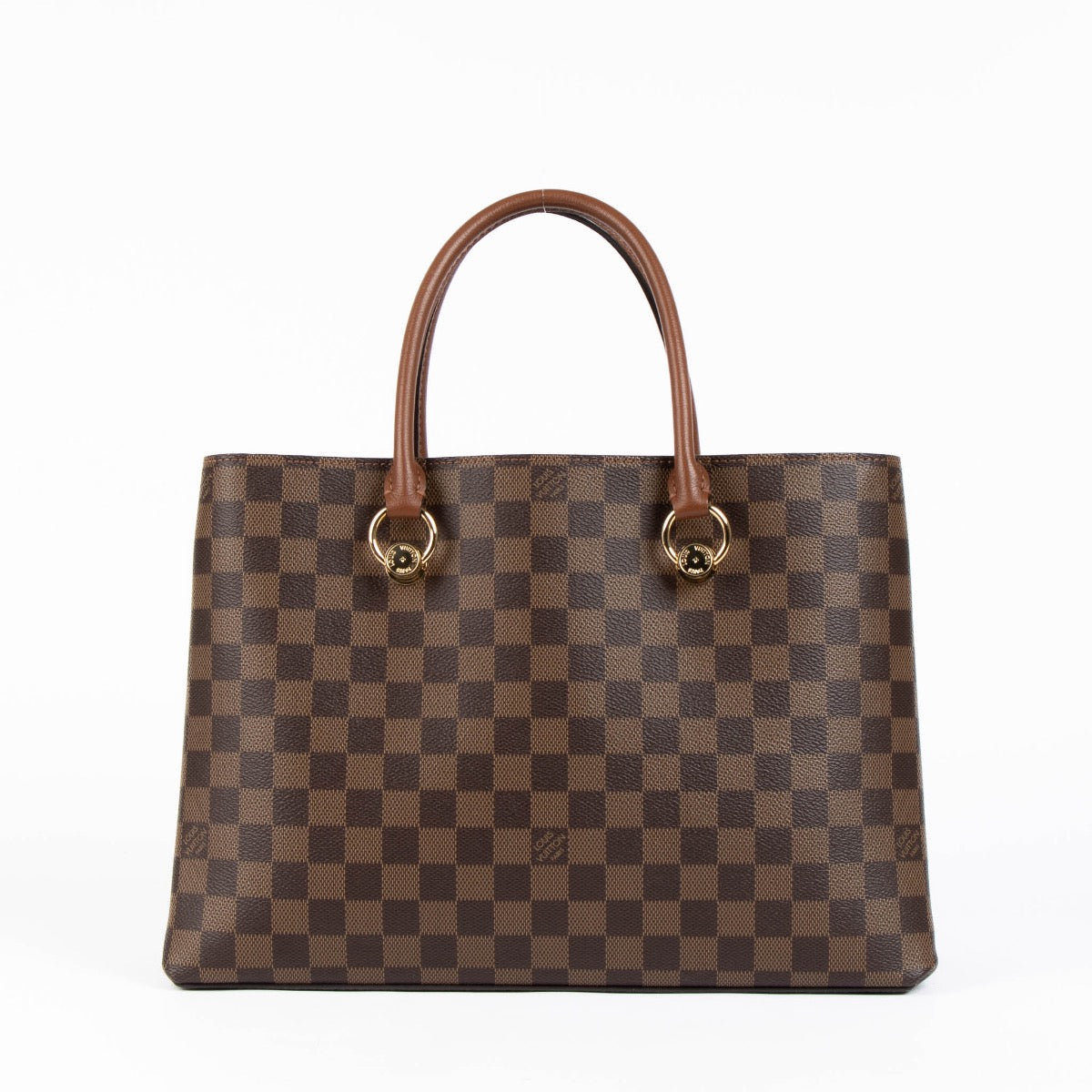 Authentic pre-loved Louis Vuitton Damier Ebene Riverside Top Handle Bag on Labellov.com