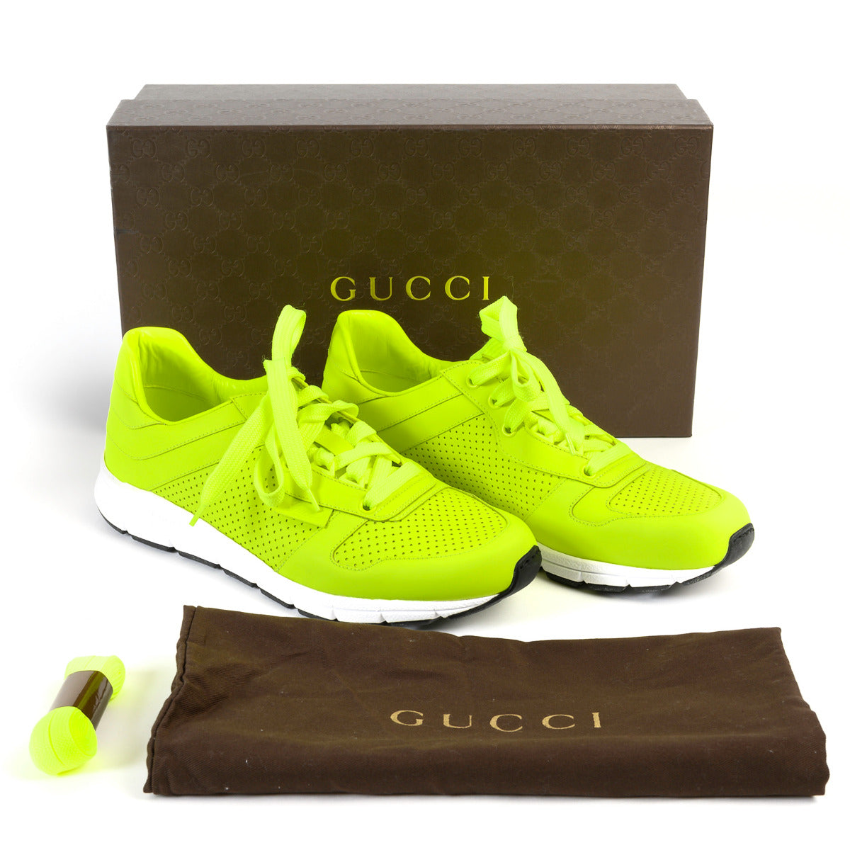 Gucci Neongele Sneakers - maat 40