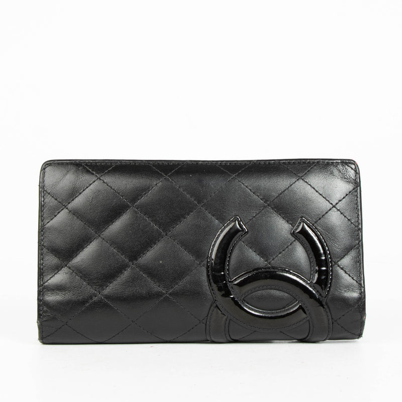 Authentic pre-loved Chanel Black Cambon Bifold Wallet on Labellov.com