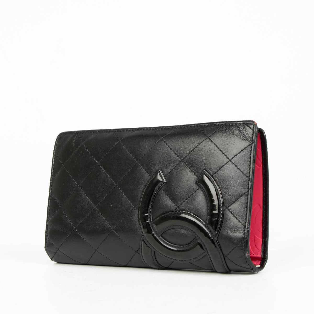 Authentic pre-loved Chanel Black Cambon Bifold Wallet on Labellov.com