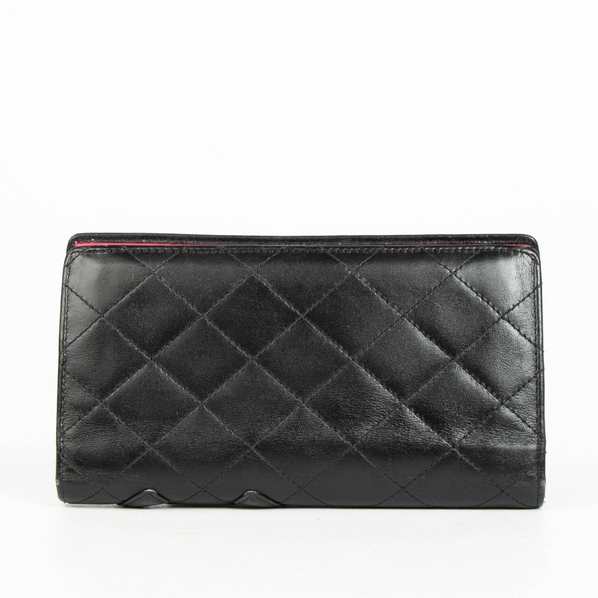 Authentic pre-loved Chanel Black Cambon Bifold Wallet on Labellov.com