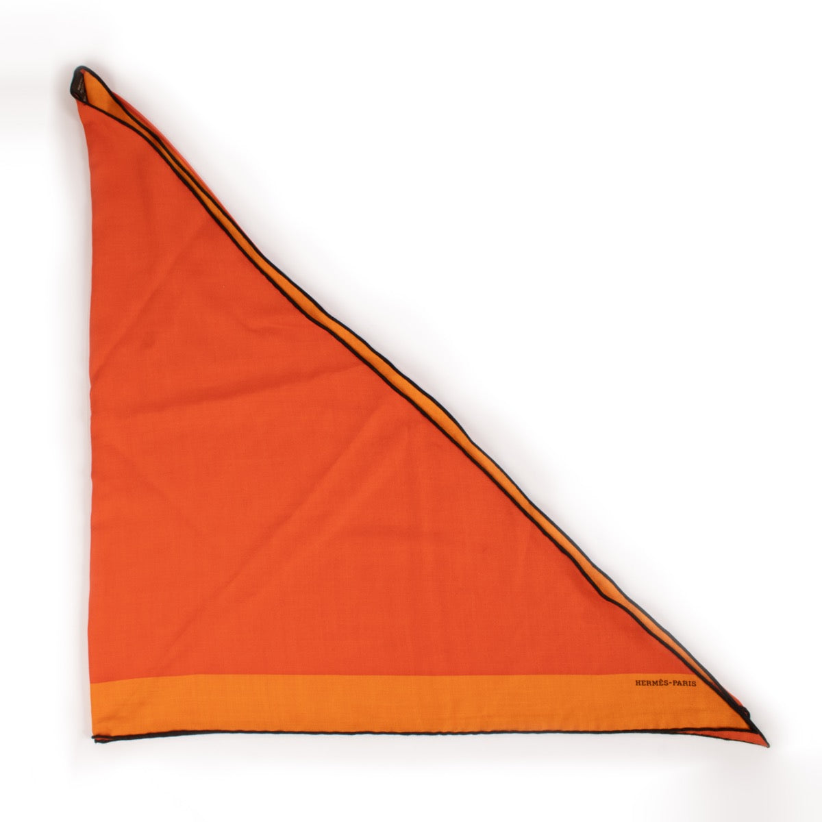 shop 100% authentic second hand Hermès Orange Giant Triangle Scarf on Labellov.com