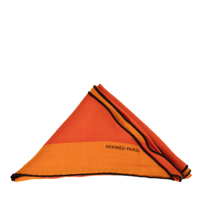 shop 100% authentic second hand Hermès Orange Giant Triangle Scarf on Labellov.com