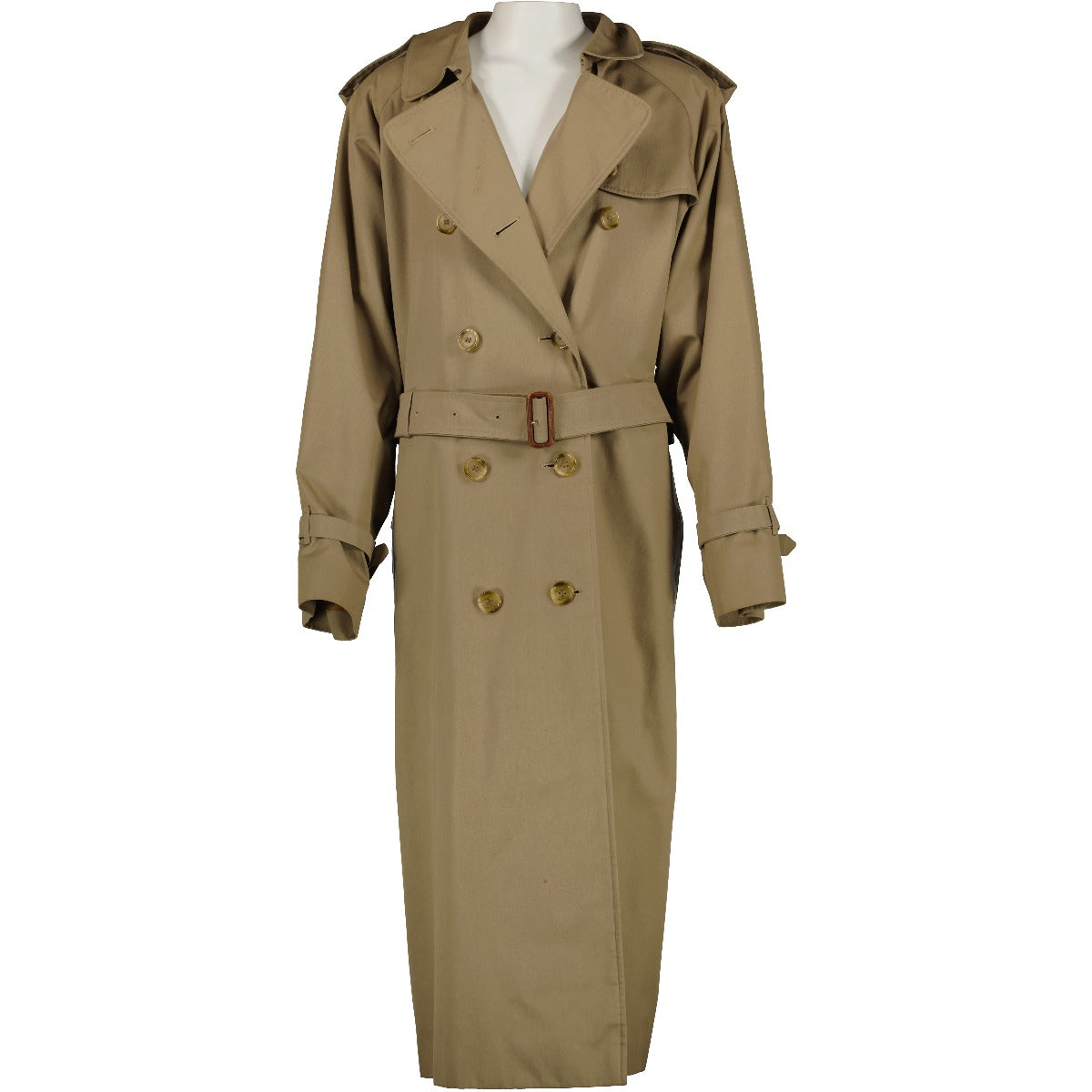 Burberry Vintage Beige Long Trench Coat