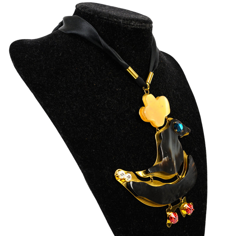 Shop safe online 100% authentic second hand Marni Duck Charm Necklace in very good condition at Labellov in Antwerp.