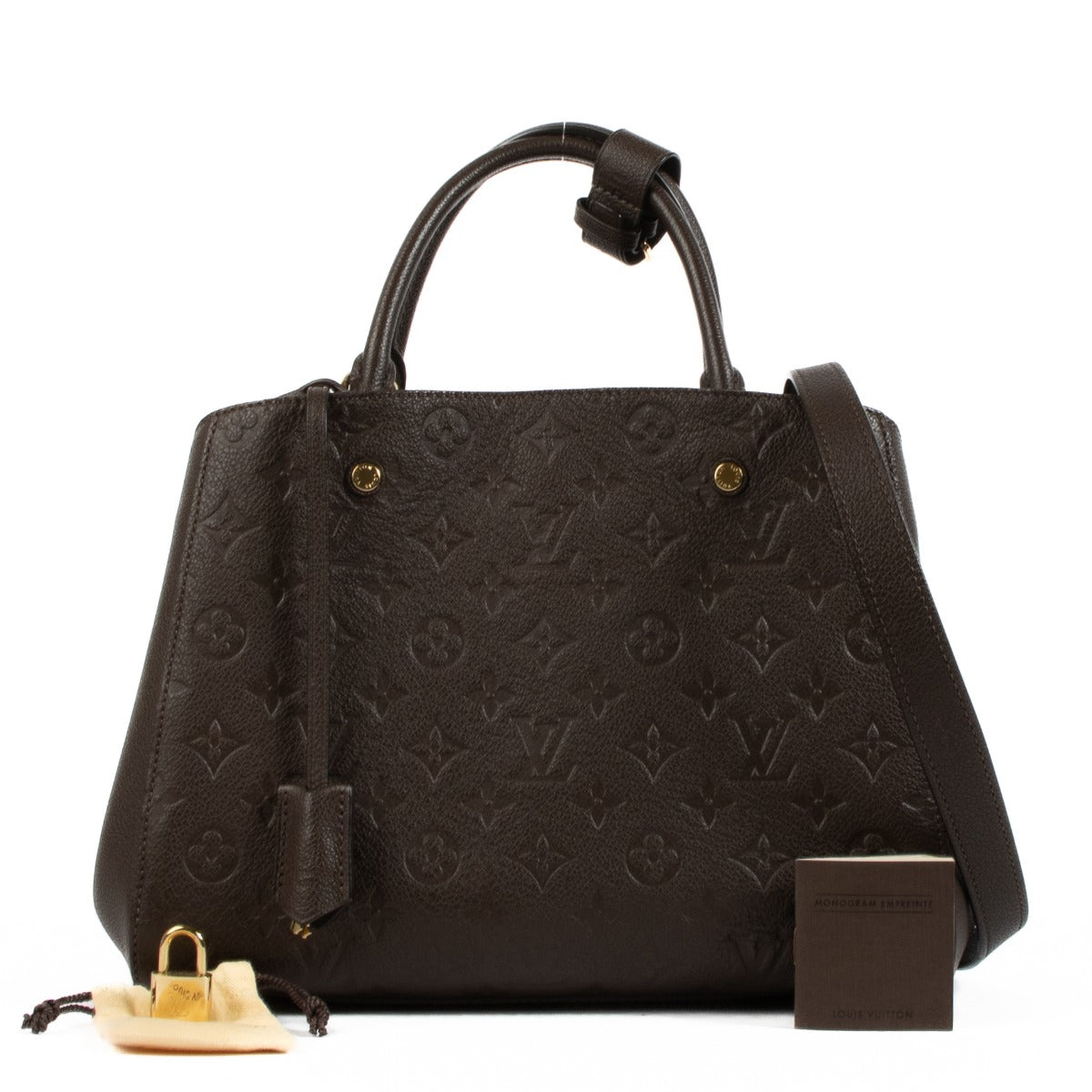 Louis Vuitton Terre Monogram Empreinte Montaigne MM Bag