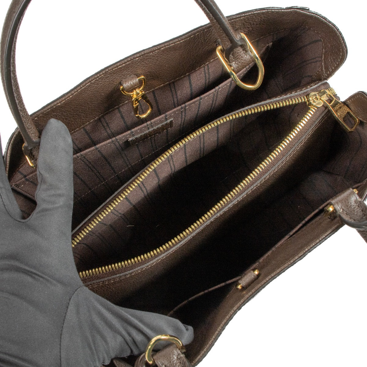 Louis Vuitton Terre Monogram Empreinte Montaigne MM Bag