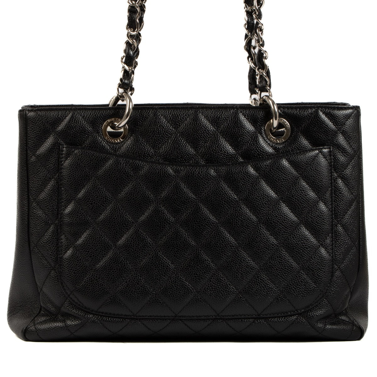 Chanel Zwart Caviar Leer Grand Shopping Tote