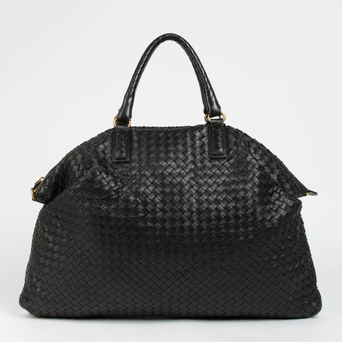 Shop this 100% authentic Bottega Veneta Black Intrecciato Tote Bag at Labellov.com