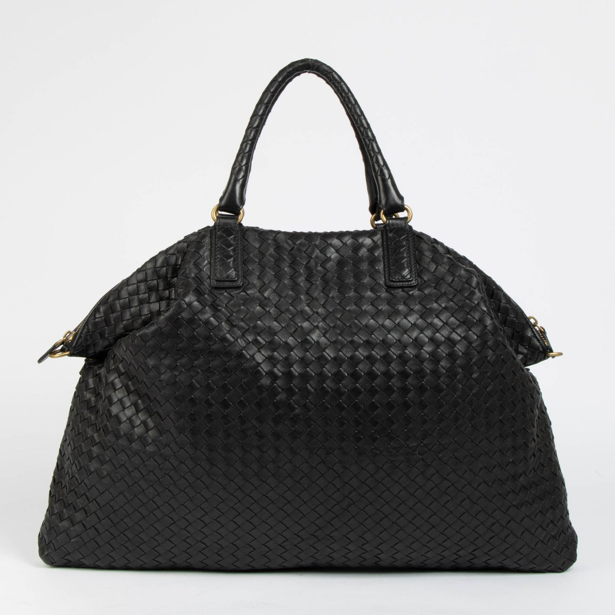Shop this 100% authentic Bottega Veneta Black Intrecciato Tote Bag at Labellov.com