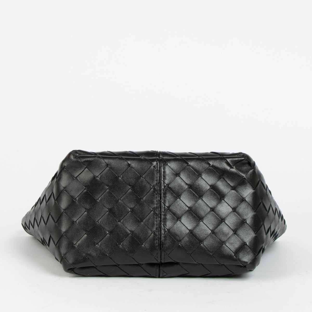 Bottega Veneta Black Medium Flip Flap Prism Clutch – Labellov