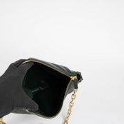 Authentic pre-loved Burberry Green Leather Knight Shoulder Bag on Labellov.com