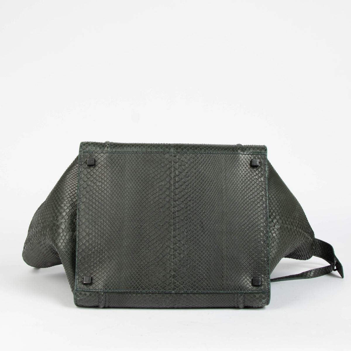 Authentic pre-loved Celine Green Python Medium Phantom Luggage Bag on Labellov.com