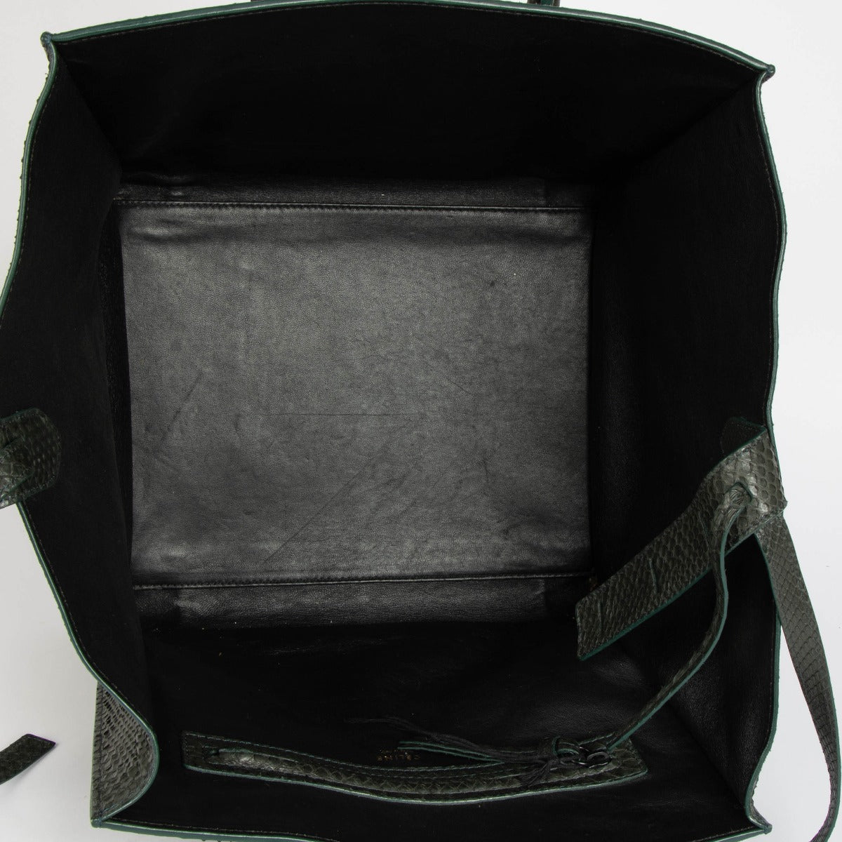 Authentic pre-loved Celine Green Python Medium Phantom Luggage Bag on Labellov.com