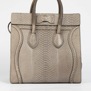 Authentic pre-loved Celine Grey Python Mini Luggage Bag on Labellov.com