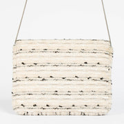 Authentic pre-loved Chanel White Tweed Envelope Crossbody Bag on Labellov.com