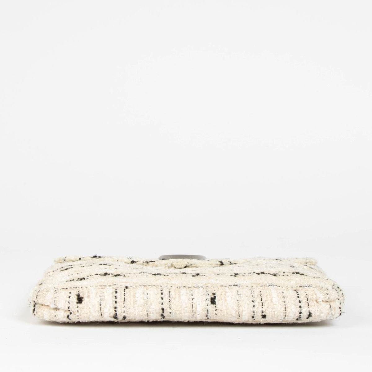 Authentic pre-loved Chanel White Tweed Envelope Crossbody Bag on Labellov.com