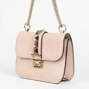 Shop this 100% authentic Valentino Garavani Pink Small Glam Lock Bag at Labellov.com