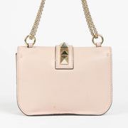 Shop this 100% authentic Valentino Garavani Pink Small Glam Lock Bag at Labellov.com