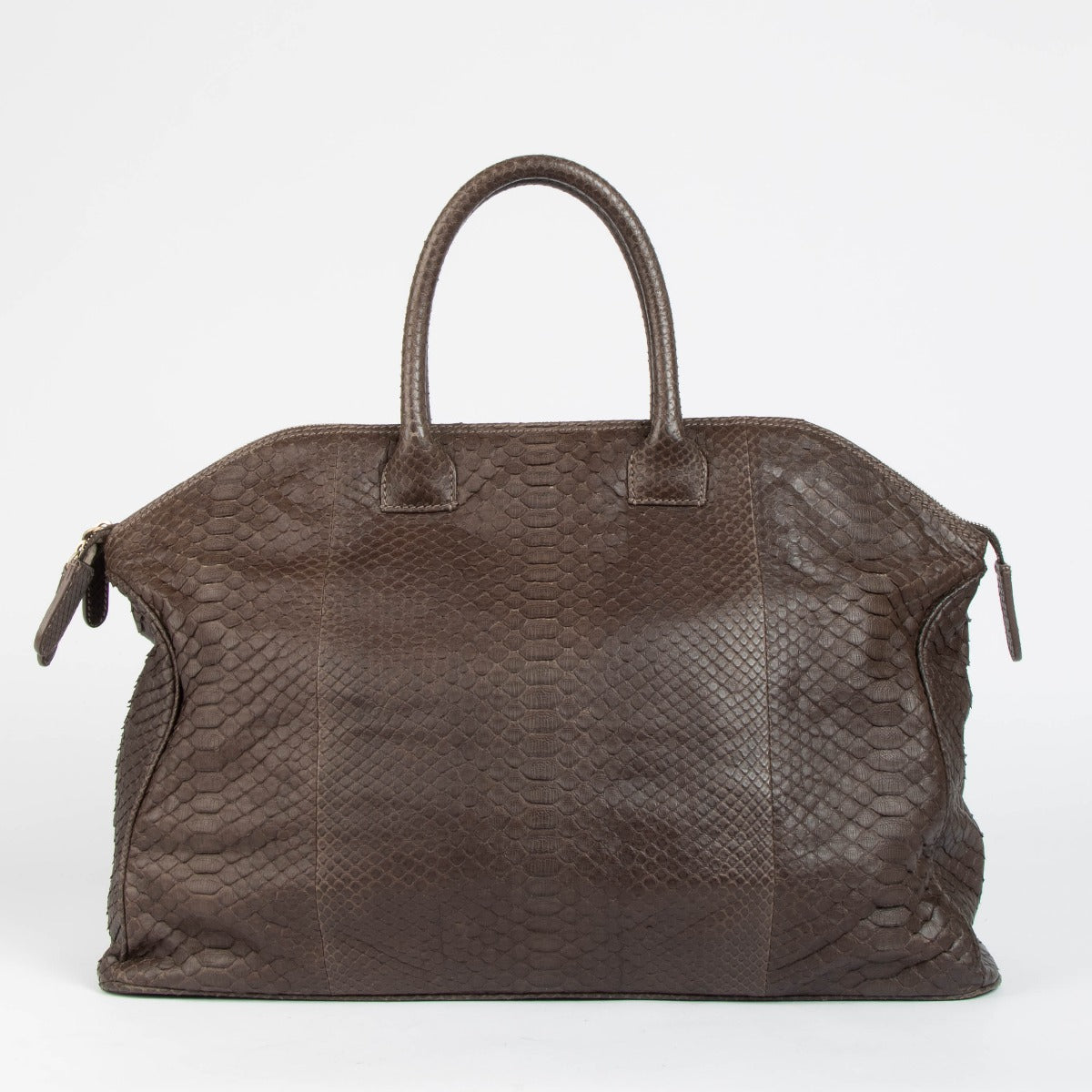 Authentic pre-loved Zagliani Brown Python Tomodachi Bag on Labellov.com