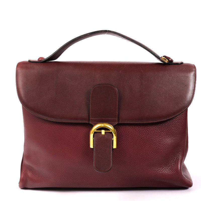 Delvaux Burgundy Brillant Amethyste Briefcase