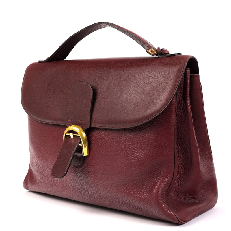 Delvaux Burgundy Brillant Amethyste Briefcase