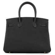 achetez seconde main Hermes Birkin 30 Noir Veau Togo chez www.labellov.com