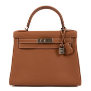 Hermès Kelly 28 Gold Togo Palladium Hardware