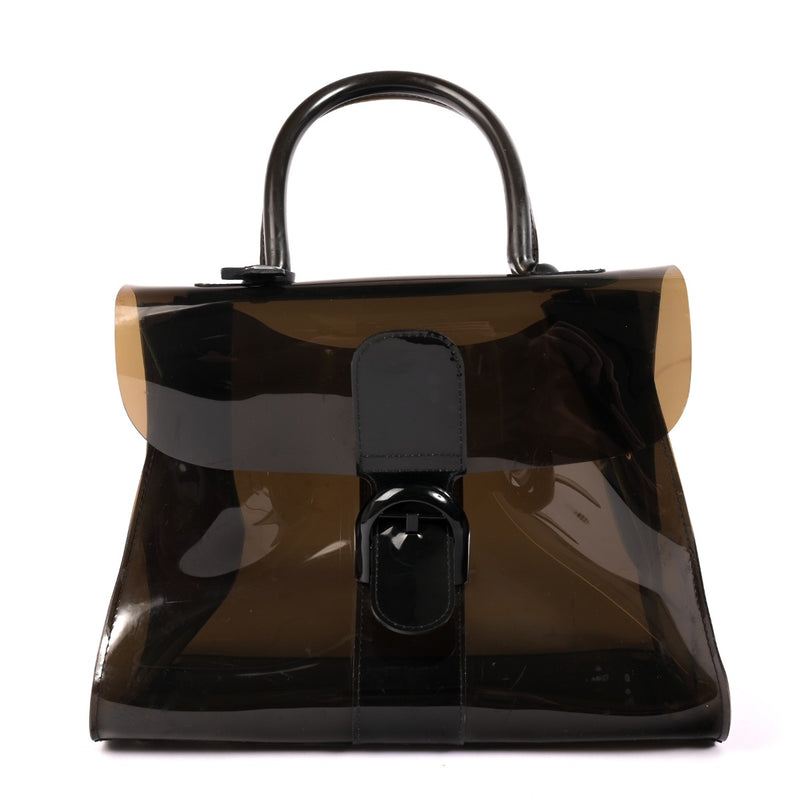 Shop an authentic preloved Delvaux Black Vinyl Brillant Troublant Top Handle Bag on Labellov.com