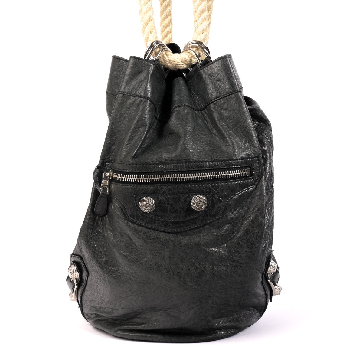 Shop an authentic second hand Balenciaga Black Leather Backpack on Labellov.com